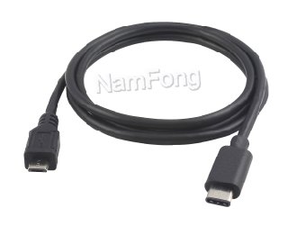 USB Type C to Micro USB 2.0 M cable,TYPE C TO Micro USB M、micro usb数据线、type-c转接头usb、type c数据线、华为type c数据线