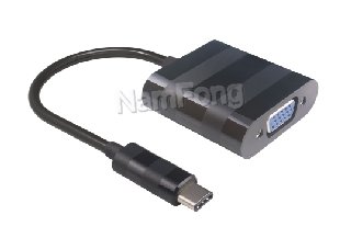 USB  Type c to VGA 15PIN cable ,TYPE C TO VGA F