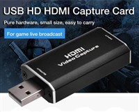 USB Capture HDMI视频卡广播实时流和录制，HDMI到USB加密狗全高清1080P实时流和视频游戏抓取转换器