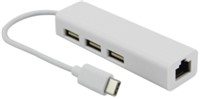 百兆网卡+2.0HUB塑胶外壳USB接口＋Type-c接口＋铝合金外壳USB+