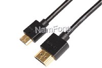 HDMI 19PIN AM TO MICRO HDMI CM CABLE 黑色