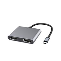2IN1-3Type-C扩展坞USB-C转HDMI接头手机笔记本4K多屏异显MST拓展转换器
