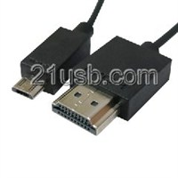 MHL视频线,MHL cable,MHL厂家,MHL高清线,HMDI AM TO MICRO BM MHL CABLE