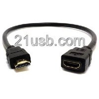 HDMI高清线，HDMI 19P AM TO HDMI 19P AF CABLE，MHL 生产工厂，MHL 广州厂家，MHL 东莞工厂