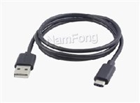 USB TYPE C TO USB2.0 A M cable 黑色,TYPE C TO USB2.0 A M、usb数据线、数据线厂家、苹果手机数据线、type c接口手机