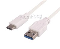 USB3.1cabel,USB C type,USB TYPE C TO USB3.0 AM cable 白色、usb线、type-c高清线、type c数据线、手机充电线